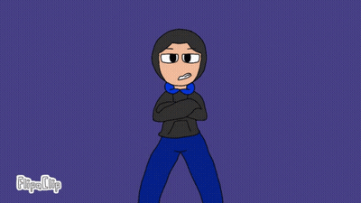 Cartoon Character Arms Crossed Flippa Clip GIF