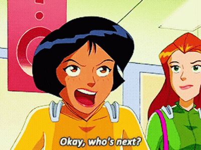 Cartoon Character Asking Okay Who's Next GIF