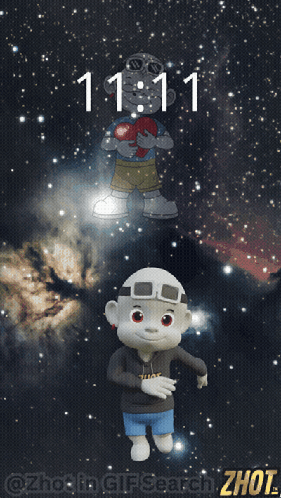 Cartoon Character At 11:11 GIF