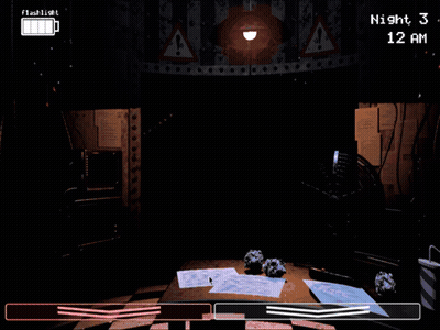 Cartoon Character At Dark Computer Screen 12 AM GIF