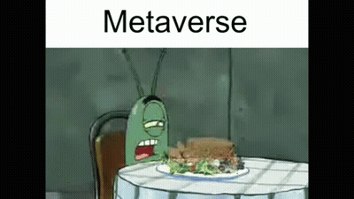 Cartoon Character At Table With Plate Of Food And Sandwich GIF