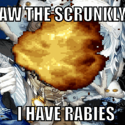 Cartoon Character Aw The Scrunkling I Have Rabies GIF