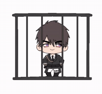 Cartoon Character Behind Bars In Prison Cell GIF