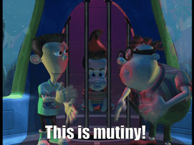 Cartoon Character Behind Bars Mutiny GIF