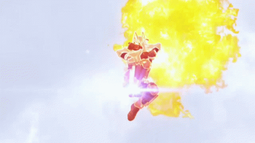 Cartoon Character Being Attacked By Fireball GIF