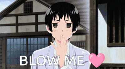 Cartoon Character Blowing Kiss Blow Me GIF