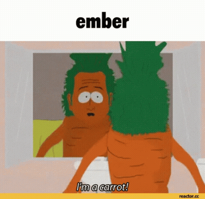 Cartoon Character Carrot Head Says I'm A Carrot GIF