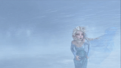 Cartoon Character Close Up Blue Background GIF