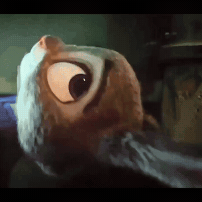 Cartoon Character Close Up Face GIF