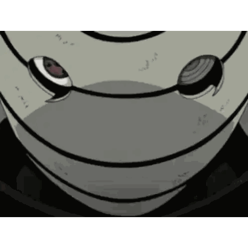 Cartoon Character Close Up Mask Sticker