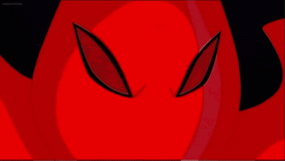 Cartoon Character Close Up Red Background GIF