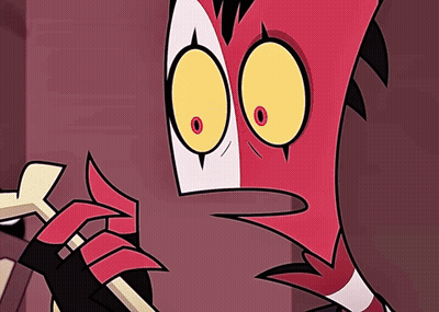 Cartoon Character Close Up With Big Eyes GIF