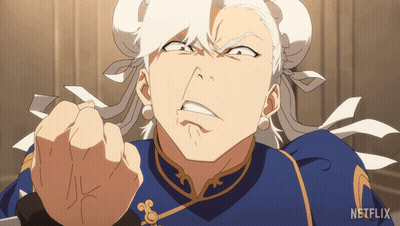 Cartoon Character Close Up With Netflix Logo GIF