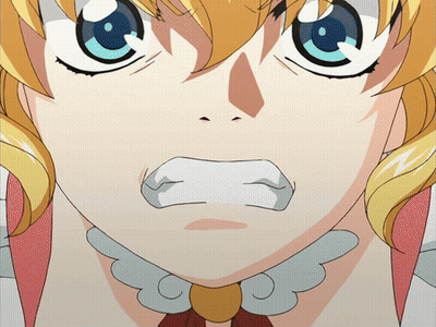 Cartoon Character Close Up With Nose Ring GIF