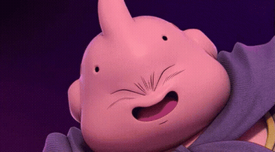 Cartoon Character Close Up With Purple Background GIF