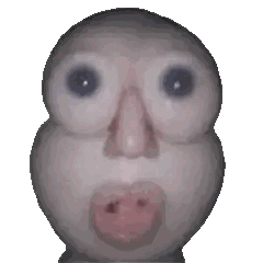 Cartoon Character Close Up Sticker
