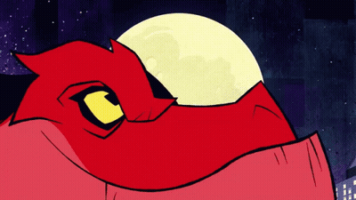 Cartoon Character Close Up Yellow Eye GIF