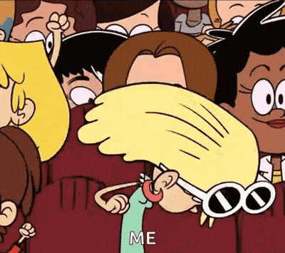 Cartoon Character Covering Face Saying Me GIF