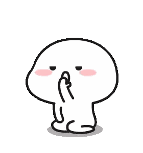 Cartoon Character Covering Mouth Making Face Sticker