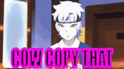 Cartoon Character Cow Copy That GIF