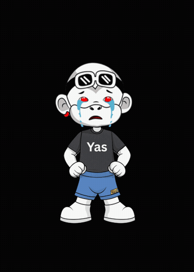 Cartoon Character Crying In Yas Shirt GIF