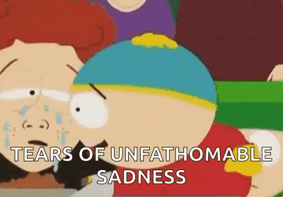 Cartoon Character Crying Unfathomable Sadness GIF