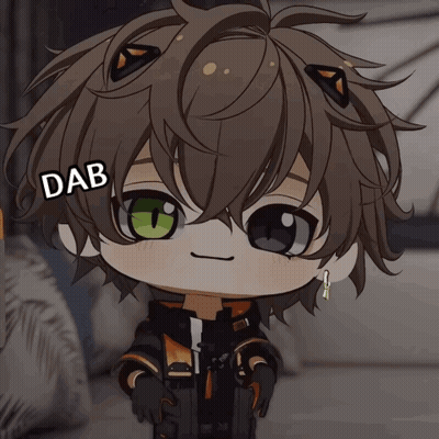 Cartoon Character Dab Head GIF
