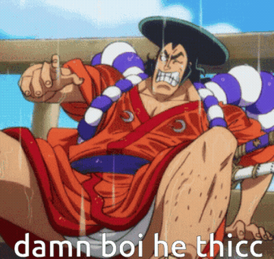 Cartoon Character Damn Boi He Thicc GIF
