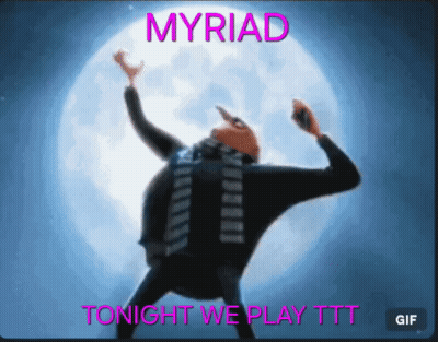 Cartoon Character Dancing Before Moon GIF