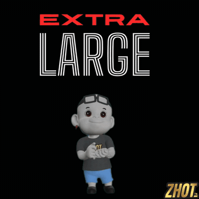 Cartoon Character Dancing In Front Of Extra Large Sign GIF