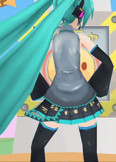Cartoon Character Dancing in Front of Screen With Letter T