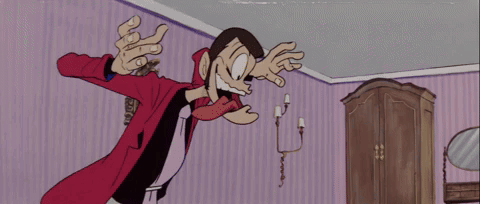 Cartoon Character Dancing In Room GIF