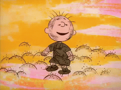 Cartoon Character Dancing In Yellow Field GIF