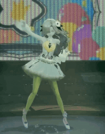 Cartoon Character Dancing On Stage GIF