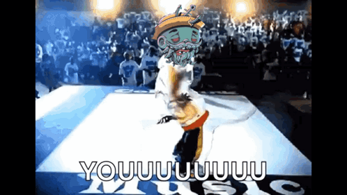 Cartoon Character Dancing Saying Youuu GIF