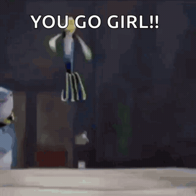 Cartoon Character Dancing You Go Girl GIF