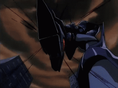 Cartoon Character Destroyed By Purple Object GIF