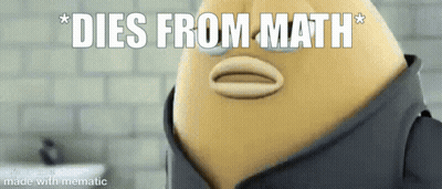 Cartoon Character Dies From Math GIF
