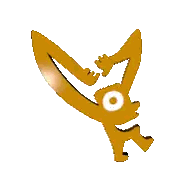 Cartoon Character Doing Handstand Sticker