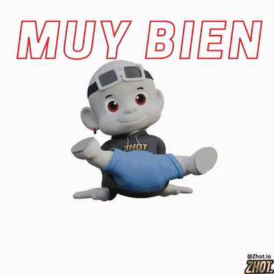 Cartoon Character Doing Handstand Muy Bien GIF