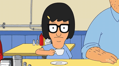 Cartoon Character Drinking From Cup GIF