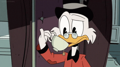 Cartoon Character Drinking From Cup King Cartoon