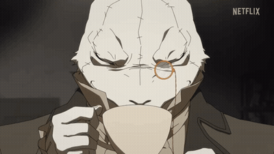 Cartoon Character Drinking Netflix Cup GIF