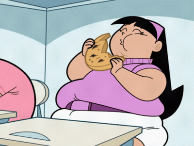 Cartoon Character Eating Cheese GIF