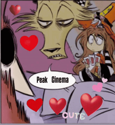 Cartoon Character Eating Pie At Table GIF