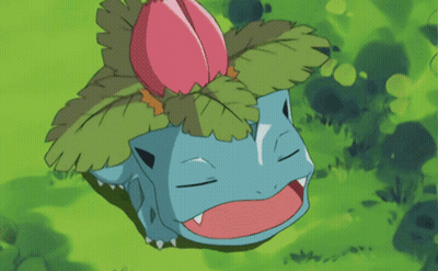 Cartoon Character Eating Sandwich With Flower On Head GIF