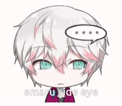 Cartoon Character Emaru Side Eye GIF