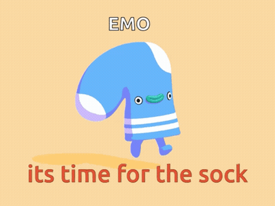 Cartoon Character Emo Its Time For The Sock GIF