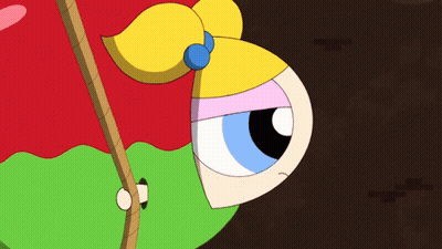 Cartoon Character Eye With Red And Green Background GIF