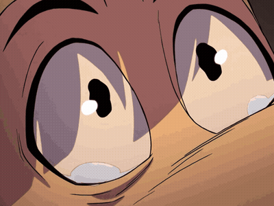 Cartoon Character Eyes Looking Up GIF